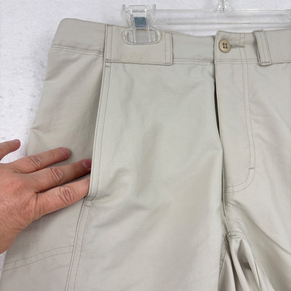Royal Robbins Hiking Shorts Womens 4 Tan Nylon Lightweight Outdoor Utility - Picture 4 of 11